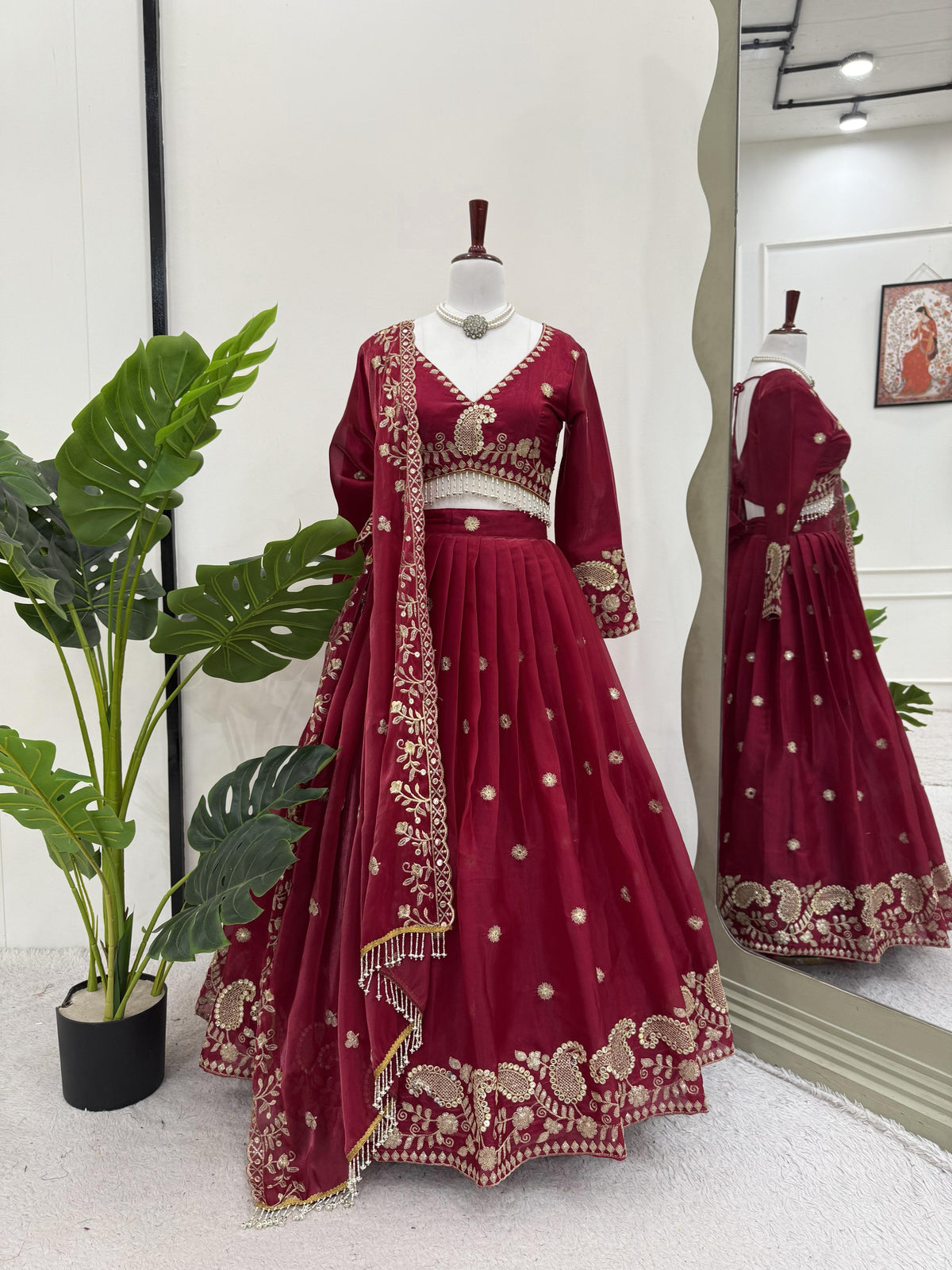 Trending Jimmy Choo Thread With Sequence Work Lehenga Choli
