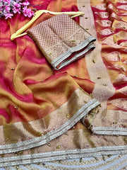 Beautiful Banarasi Tissue Silk Ghungroo Wali Saree