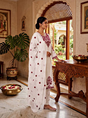 Beautiful Rayon Cotton Embroidery Thread Designer Suit