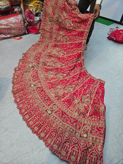 Royal Heritage With Intricate Zari Work Bridal Lehenga Choli