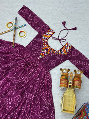 Navratri Special Georgette Gamathi Work Gown
