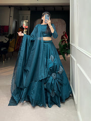 Prettiest Rajwadi Chanderi Silk Work Lehenga Choli