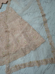 Party-wear Georgette Dori & Sequins Work Lehenga Choli