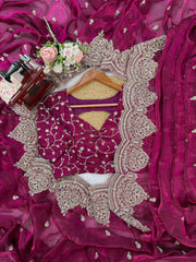 Wedding Special Elegance Redefined Fendy Chiffon Saree