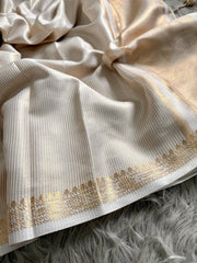 Traditional Stunning Kasavu Rich Zari Border Work Saree