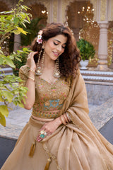 Festive Special Crunchy Embroidery Moti With Sequence & Thread Work Lehenga Choli