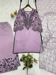 Beautiful Mul Cotton Sequence Embroidery Work Suit