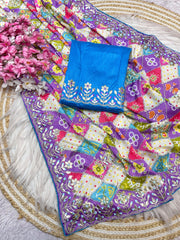 Bollywood Trending Designer Chinon Digital Printed Saree