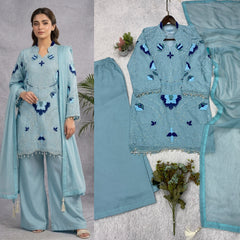 Wedding Special Soft Organza Embroidery Work Suit