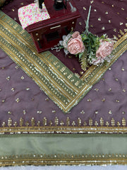 Janvi Kapoor Inspired Tibby Silk Thread With Sequence Work Saree