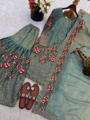 Designe4r Fendy Silk Embroidery sequence Work Lehenga Choli