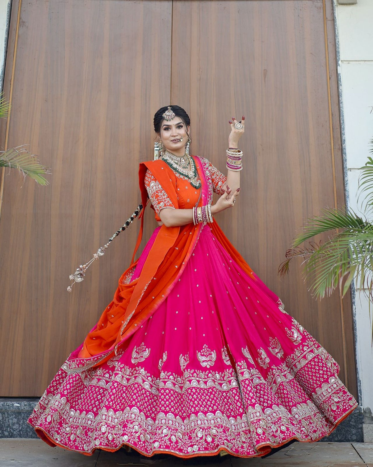Beautiful Bride's Special Georgette Thread With Sequence Work Lehenga Choli