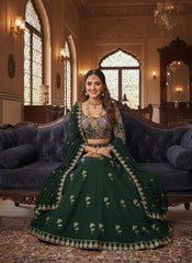Designer Party Were Sequence Embroidery Work Lehenga Choli