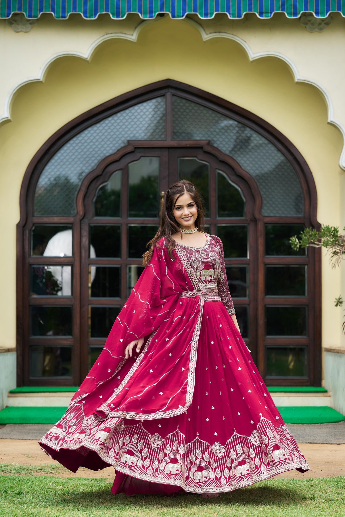 Beautiful Georgette Embroidery Work Lehenga Choli
