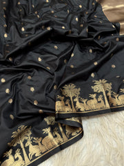 Stunning Banarasi Silk Rich Golden pallu Work  Saree