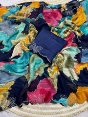 Beautiful Jarkhan & Siroski Work Saree