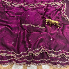 Beautiful Pure Fandy Sattin Silk Saree