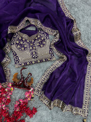 Bollywood Celebrity Jimmy Choo Sequence Work Saree
