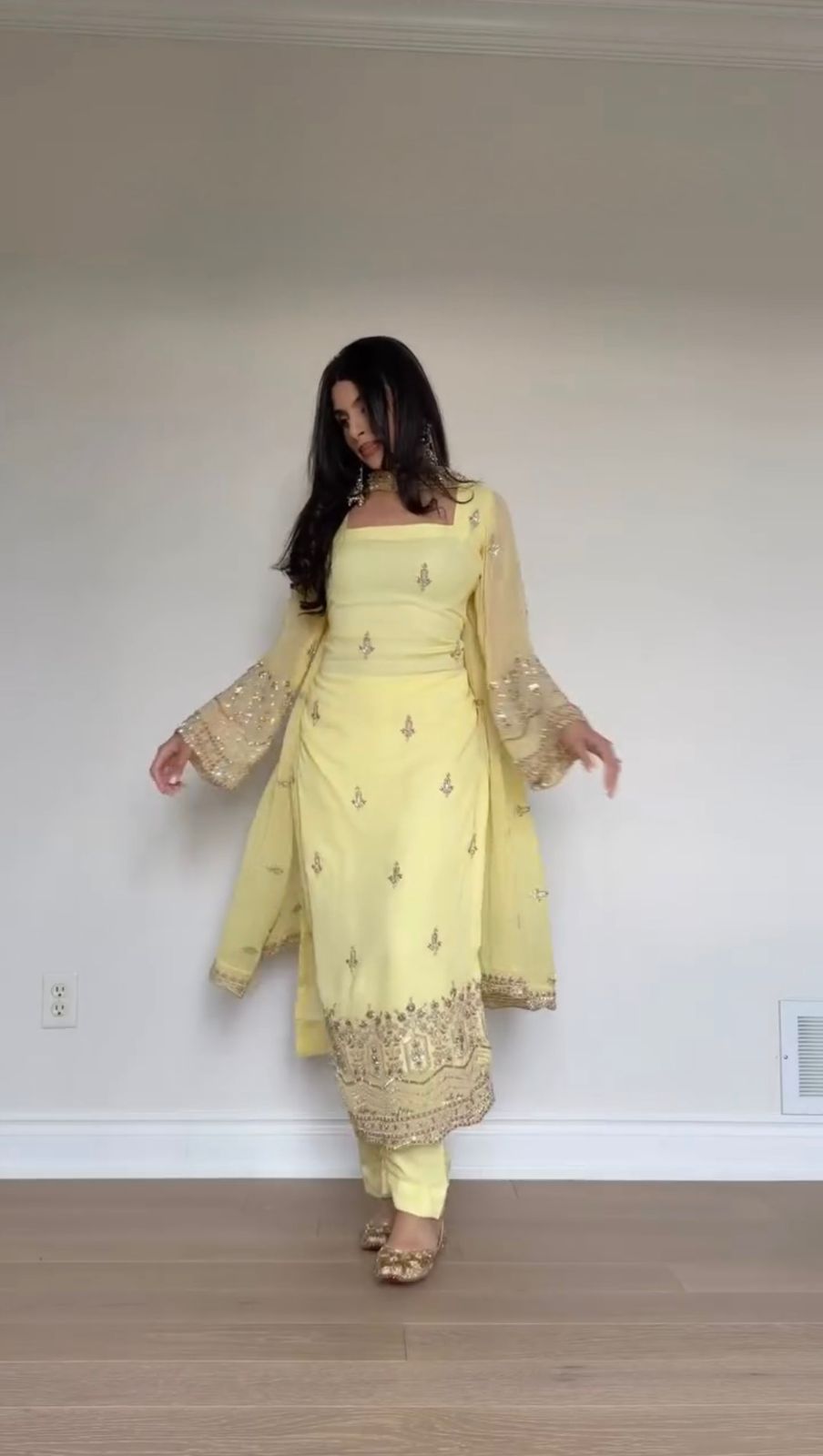 Festive Special Georgette Embroidery Work Suit
