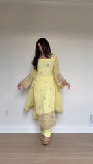 Festive Special Georgette Embroidery Work Suit