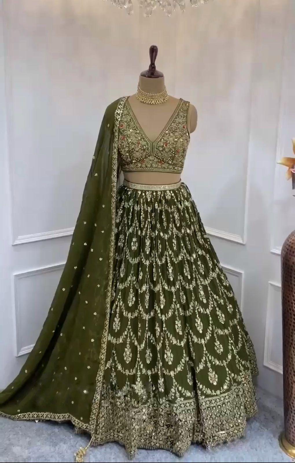 Trending Georgette Sequence & Embroidery Work Lehenga Choli