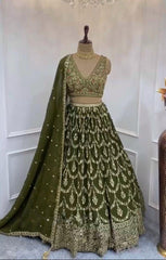Trending Georgette Sequence & Embroidery Work Lehenga Choli