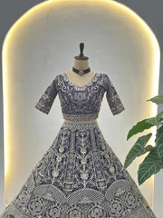 Beautiful Net Sequence & Zari Embroidery Work Lehenga Choli