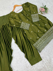 Beautiful Designer Japan Satin Silk Dress