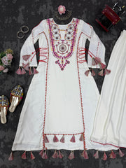 Beautiful Designer Stylish  Peplum & Bell Bottom Set