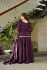 Beautiful Designer Fendy With Rich Beads Embroidered Work Dress