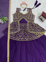 Beautiful Designer Georgette Thread With Sequence Work Lehenga Choli