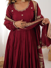 Trending Chinon Silk Thread With Sequence Work Gown