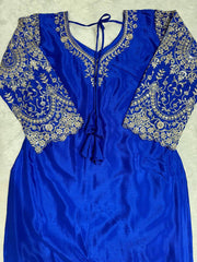 Party-wear Chinon Silk Thread With Sequence Work Sharara