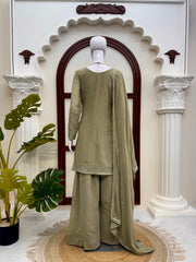 Beautiful Georgette Thread With Sequence Work Suit