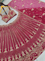 Royal Elegance Butterfly Net Sequins & Codding Embroidery Work Lehenga Choli