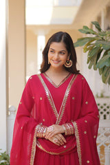 Beautiful Blooming With Sequence  & Embroidery Work Gown