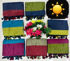 Beautiful Demanded Half Half Mal Cotton Saree