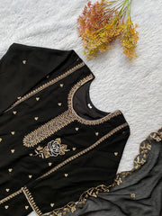 Beautiful Festival Special Georgette Sequence Embroidery Work Sharara