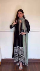 Elegant Premium Glass Fabric Thread Work Salwar Suit