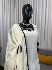 Beautiful Fendy Silk Thread With Sequence Work Suit