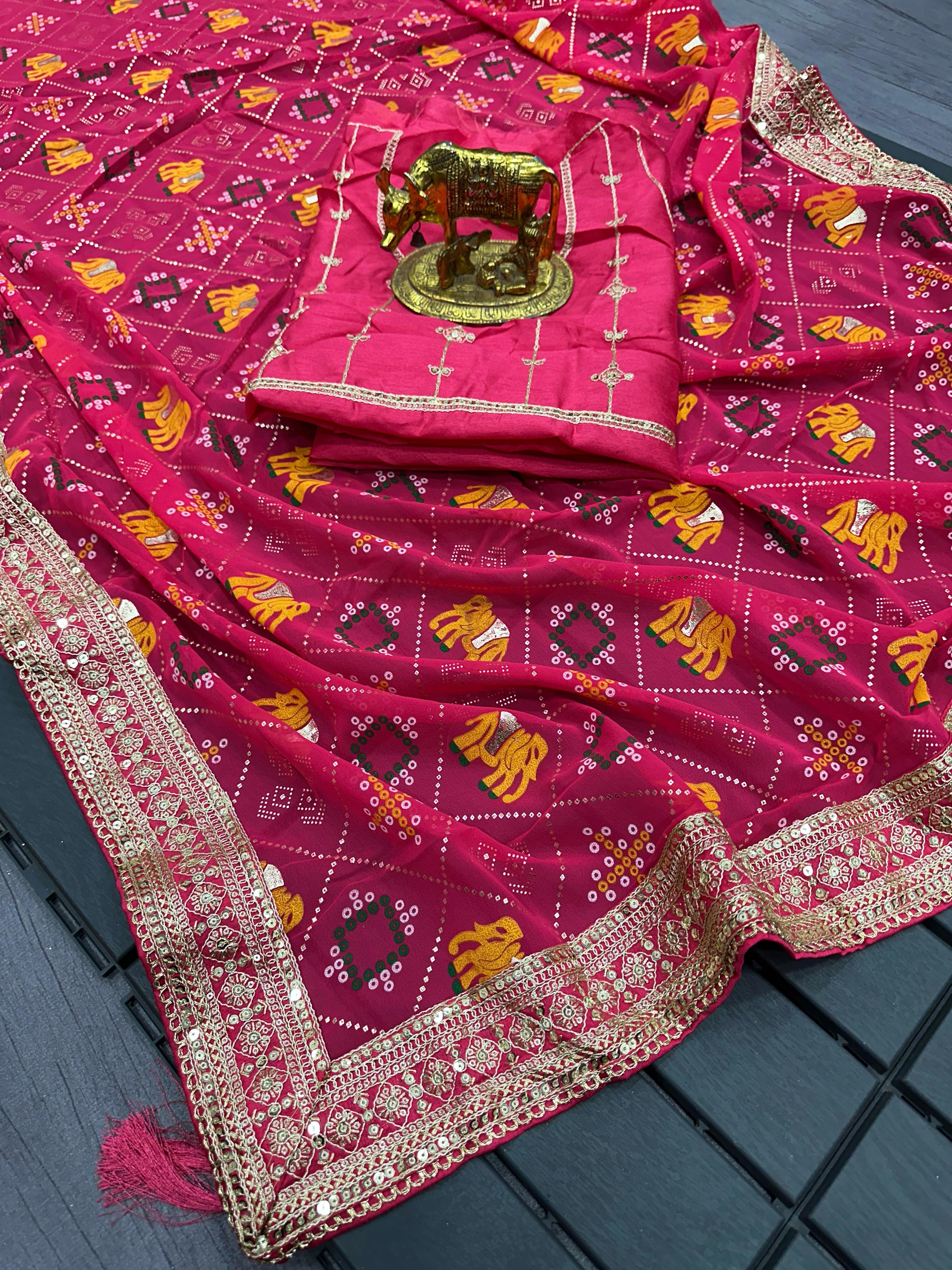 Wedding Special Beautiful Heavy Kolkata Blooming Silk Saree