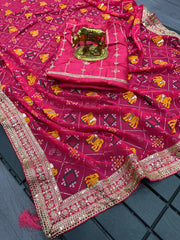 Wedding Special Beautiful Heavy Kolkata Blooming Silk Saree