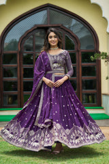Beautiful Georgette Embroidery Work Lehenga Choli