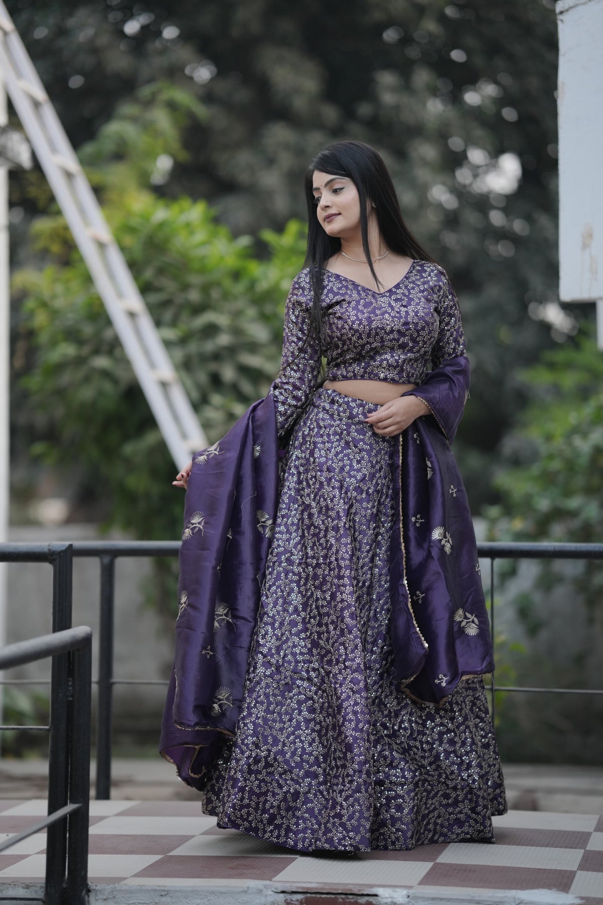 Trending Gold Crush Sequence With Zari Work Lehenga Choli