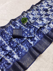 Beautiful Soft Dola Silk Digital Printed Saree