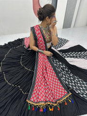 Navratri Special Pure Cotton Gamathi Work Lehenga Choli