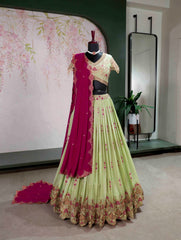 Royal Perfect Blend Of Sparkle & traditional Start Georgette Lehenga Choli