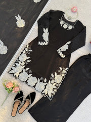 Beautiful Fendy Silk Thread With Sequence Work Suit