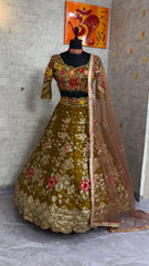Jimmy Choo Trending Embroidery Sequence Work Lehenga Choli