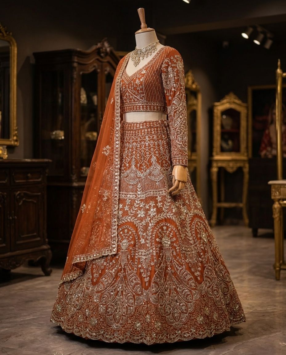 Party-wear Butterfly Net Embroidery Sequence Work Lehenga Choli